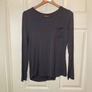 Prana 🟣 Size Small Long Sleeve Crew Neck in Gray